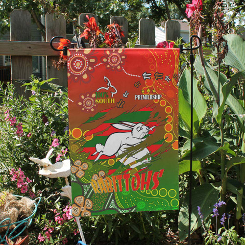 South Sydney Rabbitohs Flag - 100% South South Sydney Rabbitohs Premiership with Aboriginal Inspired Flag South Sydney Rabbitohs Flag - 100% South South Sydney Rabbitohs Premiership with Aboriginal Inspired Flag