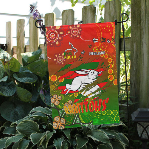 South Sydney Rabbitohs Flag - 100% South South Sydney Rabbitohs Premiership with Aboriginal Inspired Flag South Sydney Rabbitohs Flag - 100% South South Sydney Rabbitohs Premiership with Aboriginal Inspired Flag