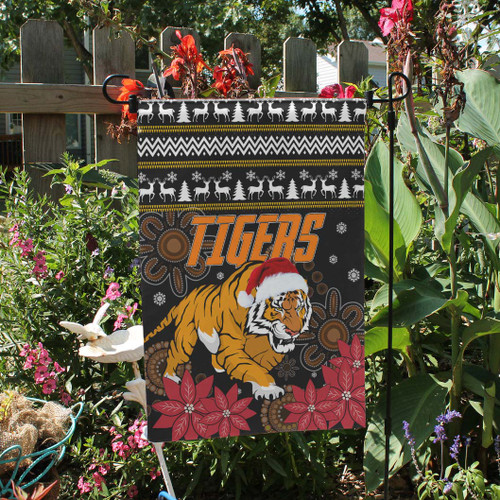 Wests Tigers Flag - Wests Tigers Ugly Christmas and Aboriginal Inspired Patterns Flag Wests Tigers Flag - Wests Tigers Ugly Christmas and Aboriginal Inspired Patterns Flag
