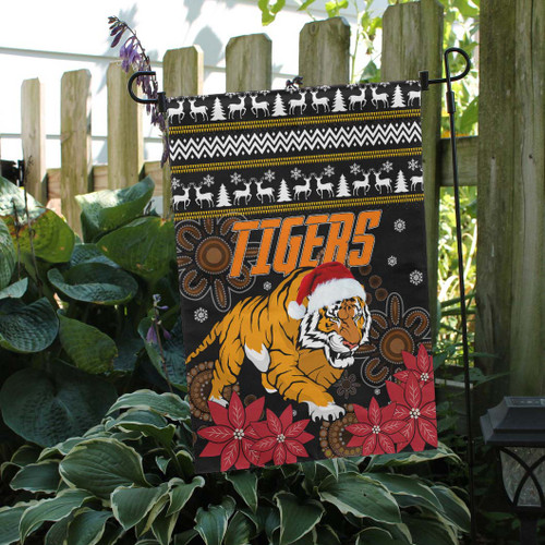 Wests Tigers Flag - Wests Tigers Ugly Christmas and Aboriginal Inspired Patterns Flag Wests Tigers Flag - Wests Tigers Ugly Christmas and Aboriginal Inspired Patterns Flag