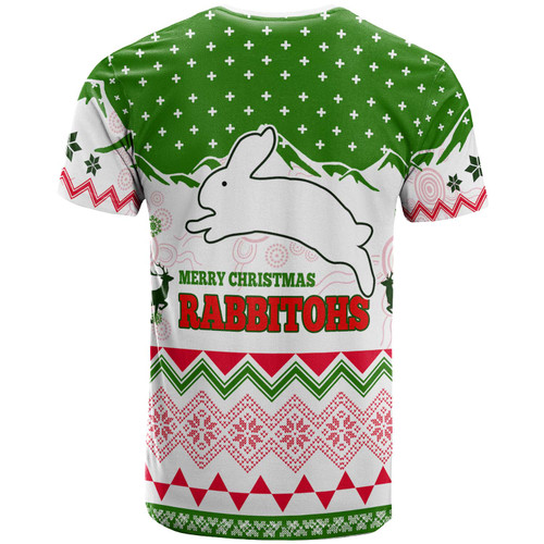 South Sydney Rabbitohs T-Shirt - Custom Merry Christmas South Sydney Rabbitohs Aboriginal Inspired Culture T-Shirt South Sydney Rabbitohs T-Shirt - Custom Merry Christmas South Sydney Rabbitohs Aboriginal Inspired Culture T-Shirt