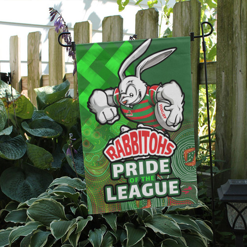 South Sydney Rabbitohs Flag - South Sydney Rabbitohs Pride Of Aboriginal Inspired Patterns Flag South Sydney Rabbitohs Flag - South Sydney Rabbitohs Pride Of Aboriginal Inspired Patterns Flag