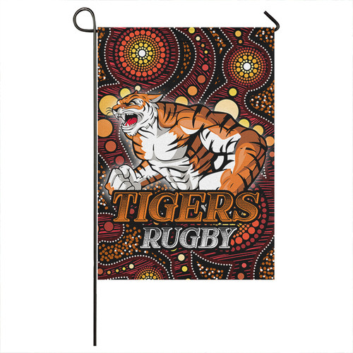 Wests Tigers Flag - Wests Tigers Aboriginal Inspired Indigenous Sport Style Flag