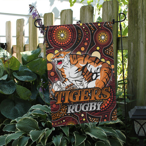 Wests Tigers Flag - Wests Tigers Aboriginal Inspired Indigenous Sport Style Flag
