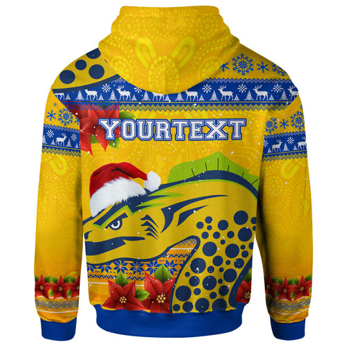 Parramatta Eels Christmas Hoodie - Custom Parramatta Eels Aboriginal Inspired and Poinsettia Xmas Hoodie Parramatta Eels Christmas Hoodie - Custom Parramatta Eels Aboriginal Inspired and Poinsettia Xmas Hoodie