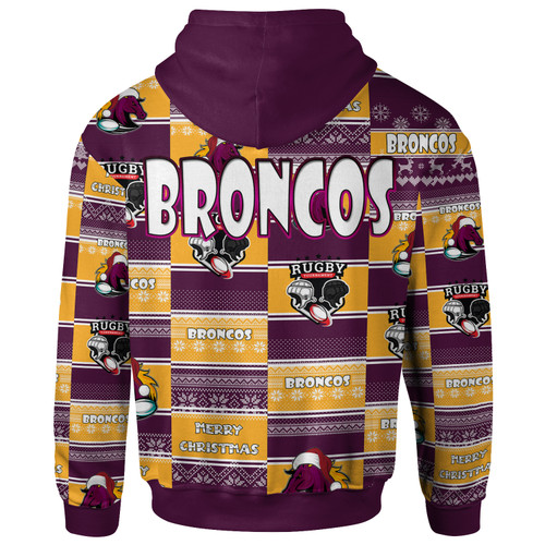 Brisbane Broncos Christmas Hoodie - Custom Brisbane Broncos Merry Christmas Random Square Pattern Hoodie Brisbane Broncos Christmas Hoodie - Custom Brisbane Broncos Merry Christmas Random Square Pattern Hoodie