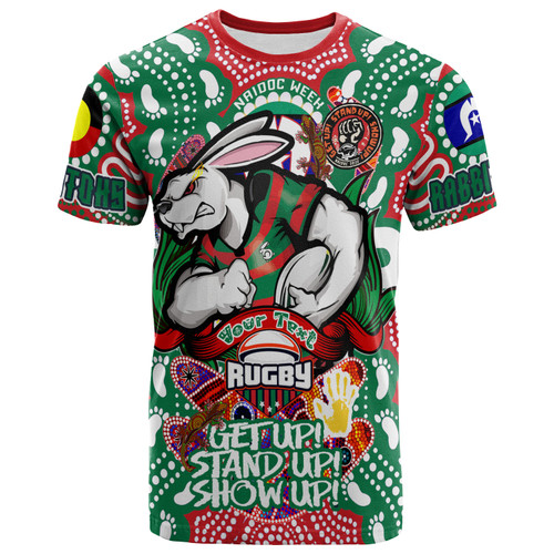 South Sydney Rabbitohs Naidoc T-Shirt - Custom Souths Super Bunny Naidoc Week For Our Elders Aboriginal Inspired T-shirt