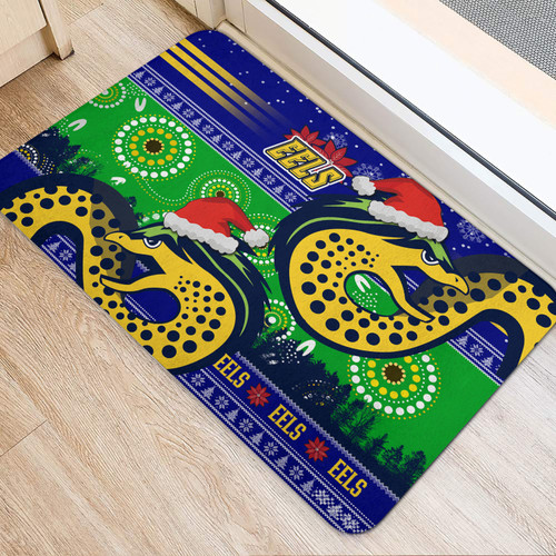 Parramatta Eels Christmas Door Mat - Parramatta Eels Aboriginal Inspired and Ugly Style Door Mat Parramatta Eels Christmas Door Mat - Parramatta Eels Aboriginal Inspired and Ugly Style Door Mat