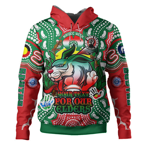South Sydney Rabbitohs Naidoc Hoodie - Custom Souths Super Bunny Naidoc Week For Our Elders Aboriginal Inspired Hoodie South Sydney Rabbitohs Naidoc Hoodie - Custom Souths Super Bunny Naidoc Week For Our Elders Aboriginal Inspired Hoodie