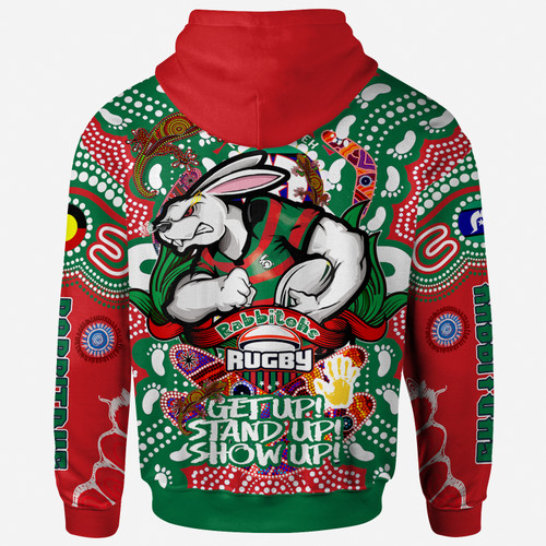 South Sydney Rabbitohs Naidoc Hoodie - Custom Souths Super Bunny Naidoc Week For Our Elders Aboriginal Inspired Hoodie South Sydney Rabbitohs Naidoc Hoodie - Custom Souths Super Bunny Naidoc Week For Our Elders Aboriginal Inspired Hoodie