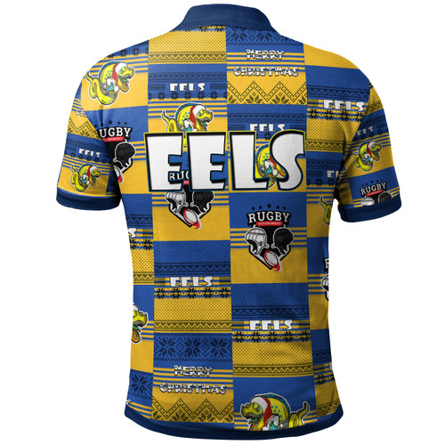 Parramatta Eels Christmas Polo Shirt - Custom Parramatta Eels Merry Christmas Random Square Pattern Polo Shirt Parramatta Eels Christmas Polo Shirt - Custom Parramatta Eels Merry Christmas Random Square Pattern Polo Shirt