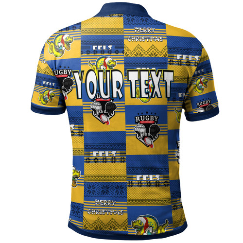 Parramatta Eels Christmas Polo Shirt - Custom Parramatta Eels Merry Christmas Random Square Pattern Polo Shirt Parramatta Eels Christmas Polo Shirt - Custom Parramatta Eels Merry Christmas Random Square Pattern Polo Shirt