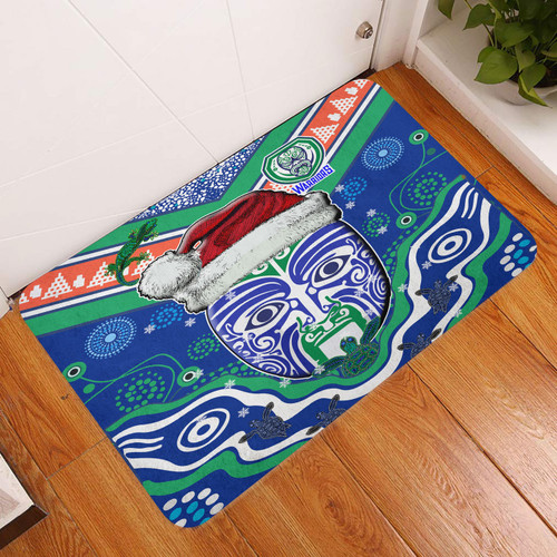 New Zealand Christmas Door Mat - Custom Merry New Zealand Christmas Indigenous Patterns New Zealand Christmas Door Mat - Custom Merry New Zealand Christmas Indigenous Patterns