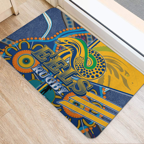 Parramatta Eels Door Mat - Parramatta Eels Logo Aboriginal Inspired Sport Style Door Mat Parramatta Eels Door Mat - Parramatta Eels Logo Aboriginal Inspired Sport Style Door Mat