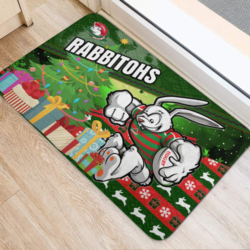 South Sydney Rabbitohs Door Mat - Christmas Tree Rabbit Ball Door Mat South Sydney Rabbitohs Door Mat - Christmas Tree Rabbit Ball Door Mat