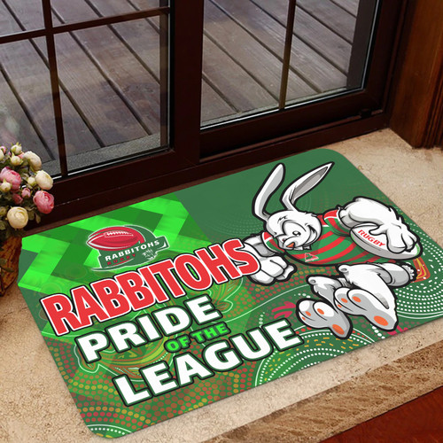 South Sydney Rabbitohs Door Mat - South Sydney Rabbitohs Pride Of Aboriginal Inspired Door Mat