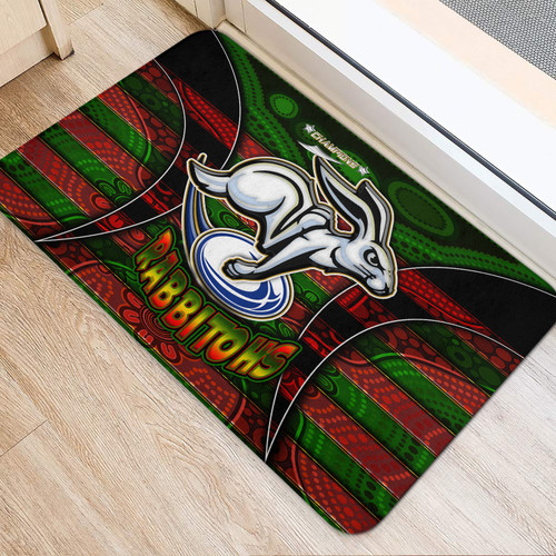 South Sydney Rabbitohs Door Mat - Rabbit Aboriginal Inspired Style Pattern South Sydney Rabbitohs Door Mat - Rabbit Aboriginal Inspired Style Pattern