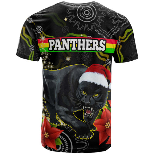 Penrith Panthers Christmas T-shirt - Custom Penrith Panthers Aboriginal Inspired Xmas T-shirt Penrith Panthers Christmas T-shirt - Custom Penrith Panthers Aboriginal Inspired Xmas T-shirt