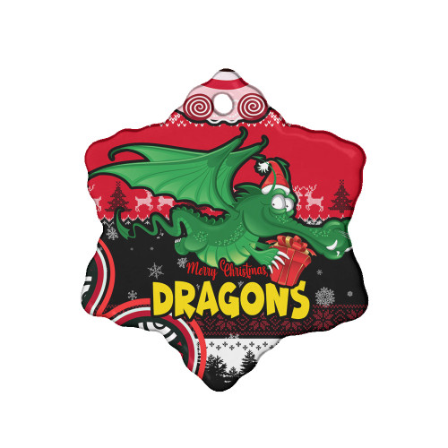 St. George Illawarra Dragons Christmas Ornaments - Custom Dragon Aboriginal Inspired Xmas Ornaments St. George Illawarra Dragons Christmas Ornaments - Custom Dragon Aboriginal Inspired Xmas Ornaments