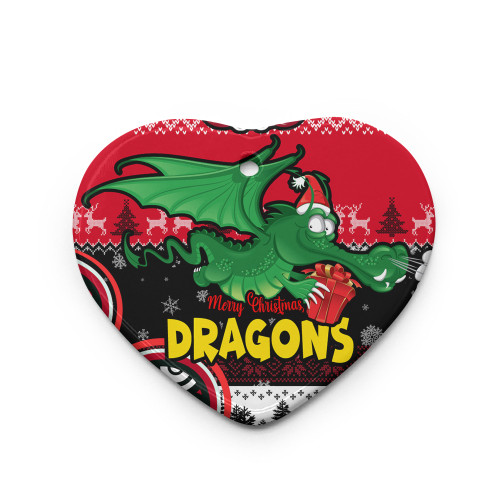 St. George Illawarra Dragons Christmas Ornaments - Custom Dragon Aboriginal Inspired Xmas Ornaments St. George Illawarra Dragons Christmas Ornaments - Custom Dragon Aboriginal Inspired Xmas Ornaments