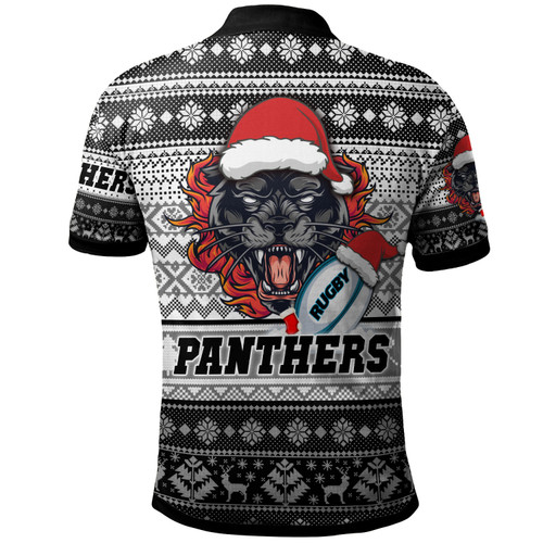 Penrith Panthers Polo Shirt - Custom Penrith Panthers Mascot Knitted Christmas Patterns Polo Shirt Penrith Panthers Polo Shirt - Custom Penrith Panthers Mascot Knitted Christmas Patterns Polo Shirt