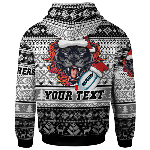 Penrith Panthers Hoodie - Custom Penrith Panthers Mascot Knitted Christmas Patterns Hoodie Penrith Panthers Hoodie - Custom Penrith Panthers Mascot Knitted Christmas Patterns Hoodie