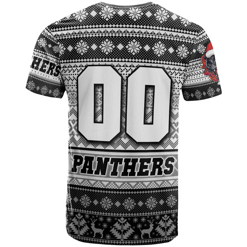 Penrith Panthers T-shirt - Custom Penrith Panthers Mascot Knitted Christmas Patterns T-shirt Penrith Panthers T-shirt - Custom Penrith Panthers Mascot Knitted Christmas Patterns T-shirt
