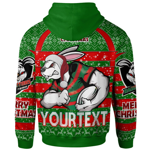 South Sydney Rabbitohs Hoodie - South Sydney Rabbitohs Merry Christmas With Snowflake Pattern Hoodie South Sydney Rabbitohs Hoodie - South Sydney Rabbitohs Merry Christmas With Snowflake Pattern Hoodie