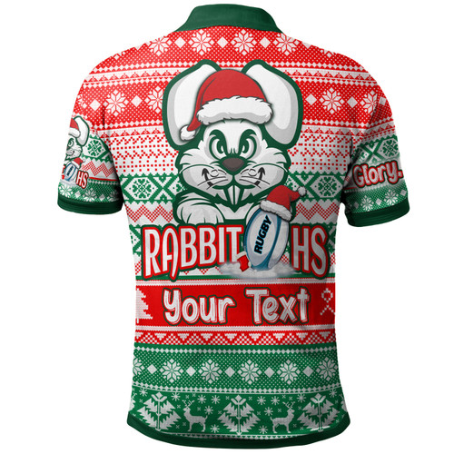South Sydney Rabbitohs Polo Shirt - Custom Rabbitohs Glory, Glory! Knitted Christmas Polo Shirt South Sydney Rabbitohs Polo Shirt - Custom Rabbitohs Glory, Glory! Knitted Christmas Polo Shirt