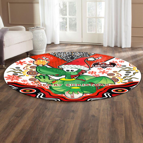 Illawarra and St George Christmas Round Rug - Custom Christmas Green Illawarra and St George Indigenous Round Rug Illawarra and St George Christmas Round Rug - Custom Christmas Green Illawarra and St George Indigenous Round Rug