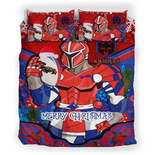 Newcastle Christmas Bedding Set - Custom Merry Christmas Newcastle Indigenous Bedding Set Newcastle Christmas Bedding Set - Custom Merry Christmas Newcastle Indigenous Bedding Set