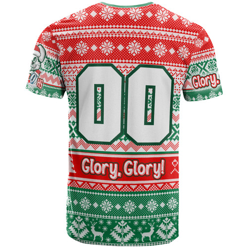 South Sydney Rabbitohs T-shirt - Custom Rabbitohs Glory, Glory! Knitted Christmas T-shirt South Sydney Rabbitohs T-shirt - Custom Rabbitohs Glory, Glory! Knitted Christmas T-shirt