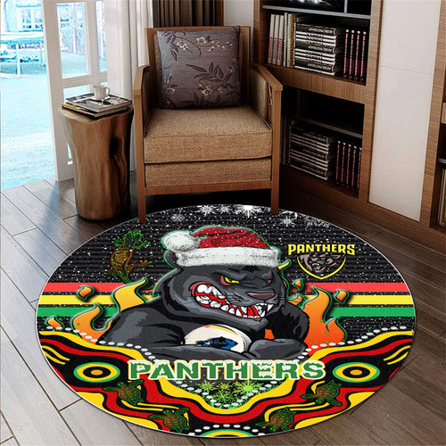 Penrith Christmas Round Rug - Custom Christmas Indigenous Penrith Round Rug Penrith Christmas Round Rug - Custom Christmas Indigenous Penrith Round Rug