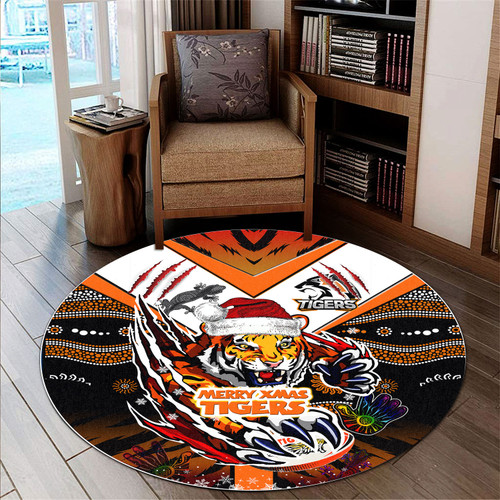 South West Sydney Christmas Round Rug - Custom Merry South West Sydney Christmas Indigenous Round Rug South West Sydney Christmas Round Rug - Custom Merry South West Sydney Christmas Indigenous Round Rug