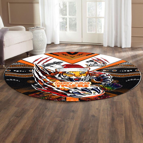 South West Sydney Christmas Round Rug - Custom Merry South West Sydney Christmas Indigenous Round Rug South West Sydney Christmas Round Rug - Custom Merry South West Sydney Christmas Indigenous Round Rug