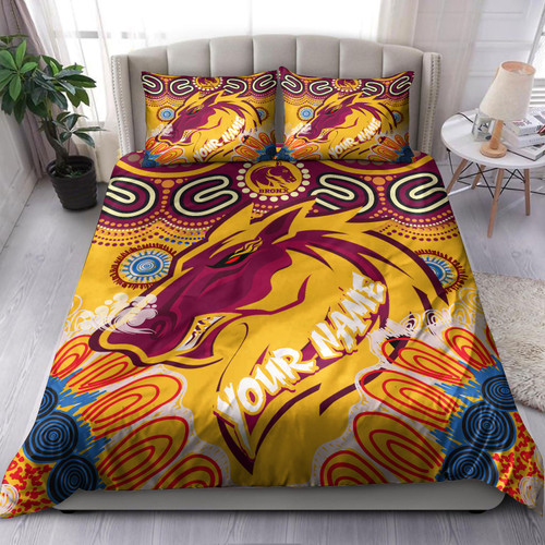 Australia Brisbane City Custom Bedding Set - Indigenous Super Bronxnation Bedding Set