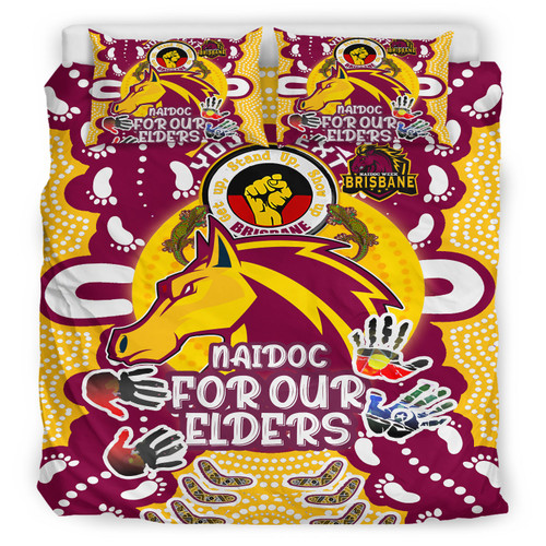 Australia Brisbane Broncos Naidoc Week Custom Bedding Set - Traditional Custodians Brisbane Broncos NAIDOC Week Celebrations