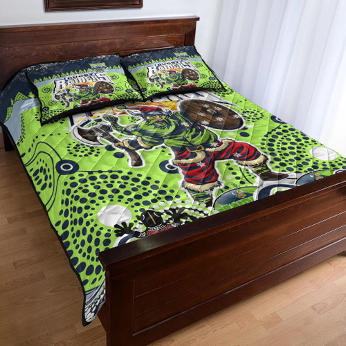 Canberra Christmas Quilt Bed Set - Custom Merry Viking Canberra Christmas Indigenous Inspired Canberra Christmas Quilt Bed Set - Custom Merry Viking Canberra Christmas Indigenous Inspired