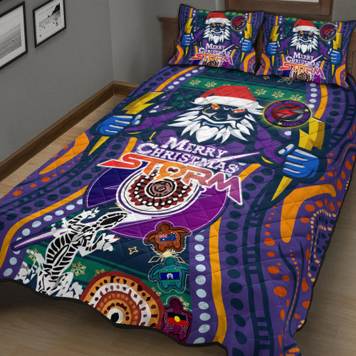 Melbourne Christmas Quilt Bed Set - Custom Merry Christmas Indigenous Melbourne Melbourne Christmas Quilt Bed Set - Custom Merry Christmas Indigenous Melbourne