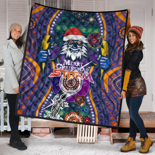 Melbourne Christmas Quilt - Custom Merry Christmas Melbourne Christmas Indigenous Quilt Melbourne Christmas Quilt - Custom Merry Christmas Melbourne Christmas Indigenous Quilt