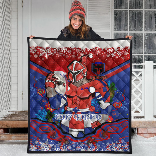 Newcastle Christmas Quilt - Custom Merry Christmas Newcastle Indigenous Quilt Newcastle Christmas Quilt - Custom Merry Christmas Newcastle Indigenous Quilt