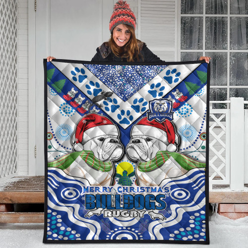 Canterbury-Bankstown Christmas Quilt - Custom Merry Canterbury-Bankstown Christmas Indigenous Quilt Canterbury-Bankstown Christmas Quilt - Custom Merry Canterbury-Bankstown Christmas Indigenous Quilt