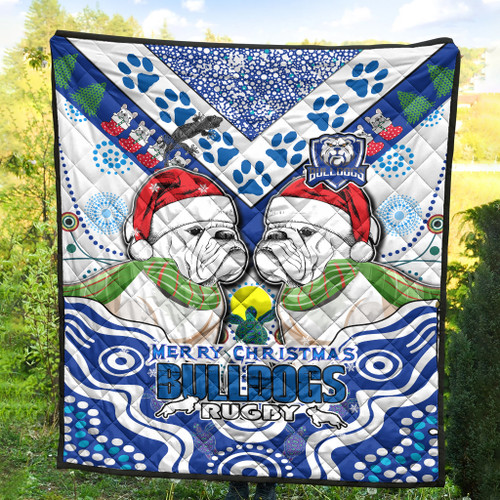 Canterbury-Bankstown Christmas Quilt - Custom Merry Canterbury-Bankstown Christmas Indigenous Quilt Canterbury-Bankstown Christmas Quilt - Custom Merry Canterbury-Bankstown Christmas Indigenous Quilt
