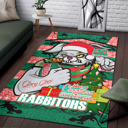 Souths Christmas Area Rug - Custom Merry Christmas Super Souths With Ball And Patterns Souths Christmas Area Rug - Custom Merry Christmas Super Souths With Ball And Patterns