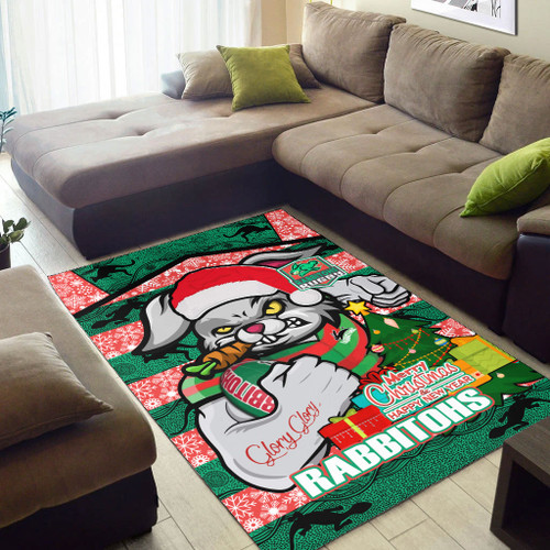 Souths Christmas Area Rug - Custom Merry Christmas Super Souths With Ball And Patterns Souths Christmas Area Rug - Custom Merry Christmas Super Souths With Ball And Patterns