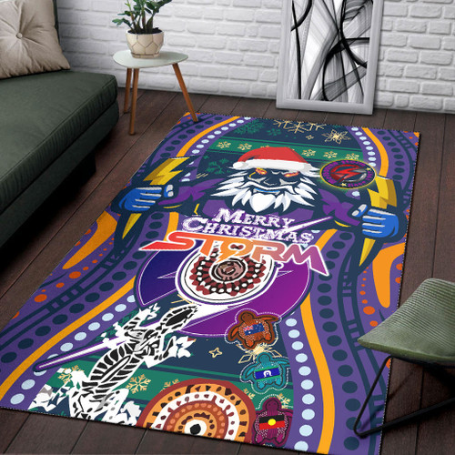 Melbourne Christmas Area Rug - Custom Merry Christmas Indigenous Melbourne Rug Melbourne Christmas Area Rug - Custom Merry Christmas Indigenous Melbourne Rug