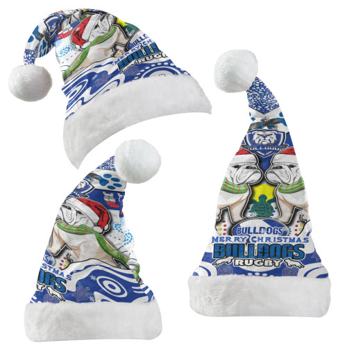 Canterbury-Bankstown Christmas Hat - Custom Merry Canterbury-Bankstown Christmas Indigenous Canterbury-Bankstown Christmas Hat - Custom Merry Canterbury-Bankstown Christmas Indigenous