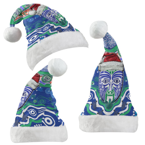 New Zealand Christmas Hat - Merry New Zealand Christmas Indigenous Hat New Zealand Christmas Hat - Merry New Zealand Christmas Indigenous Hat