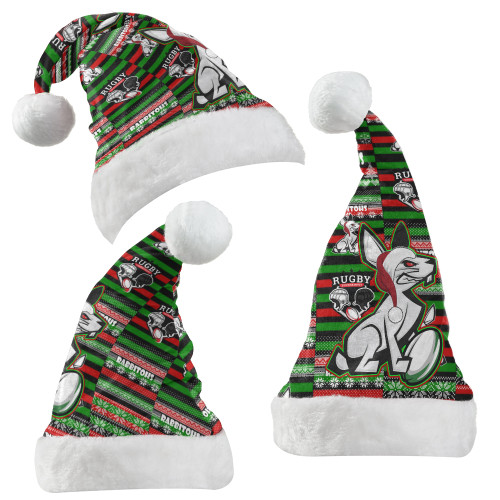 South Sydney Rabbitohs Hat - South Sydney Rabbitohs Merry Christmas Random Square Pattern Hat South Sydney Rabbitohs Hat - South Sydney Rabbitohs Merry Christmas Random Square Pattern Hat