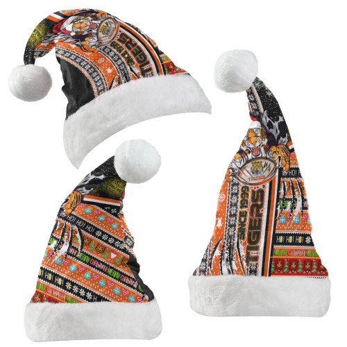 Wests Tigers Christmas Hat - Custom Scratch Super South West Sydney Ho Ho Ho Hat Wests Tigers Christmas Hat - Custom Scratch Super South West Sydney Ho Ho Ho Hat